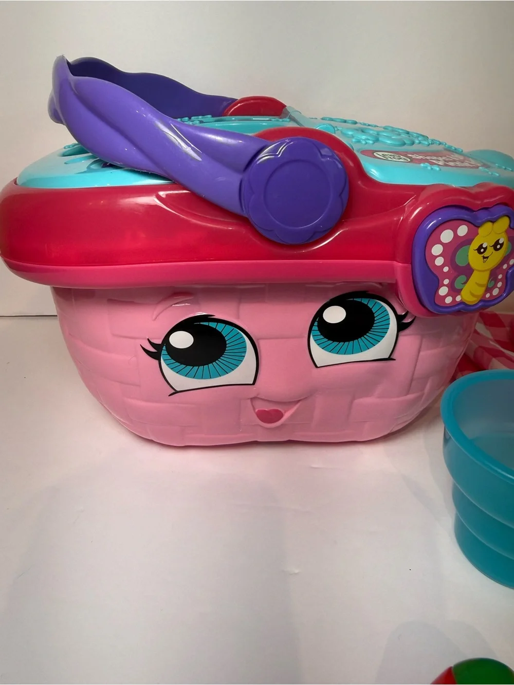 LeapFrog Shapes and Sharing Picnic Basket (Pink) - GREAT SHAPE - Works